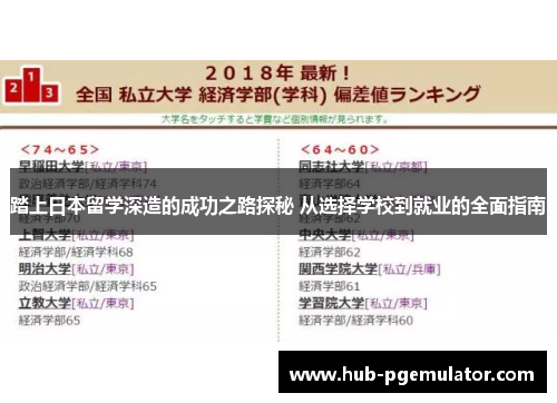 踏上日本留学深造的成功之路探秘 从选择学校到就业的全面指南